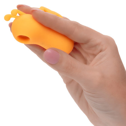 Neon® Vibes The Buzzing Vibe, finger teaser with 10 vibration functions, waterproof silicone design, and rechargeable battery.

finger vibrator, wearable vibe, silicone massager, 10 vibration functions, waterproof vibe, rechargeable finger teaser, travel lock vibrator, IPX7 waterproof vibrator, customizable pleasure toy, orange vibrator