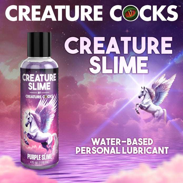 Purple, unscented, water-based slime for mythical fantasy roleplay and toy-safe use.

Purple Creature Slime, purple fantasy slime, unicorn roleplay lube, water-based slime, paraben-free lubricant, glycerin-free lube, slippery sex slime, unscented slime, mythical play lubricant, slime for all toys, easy cleanup lubricant, magical roleplay slime.