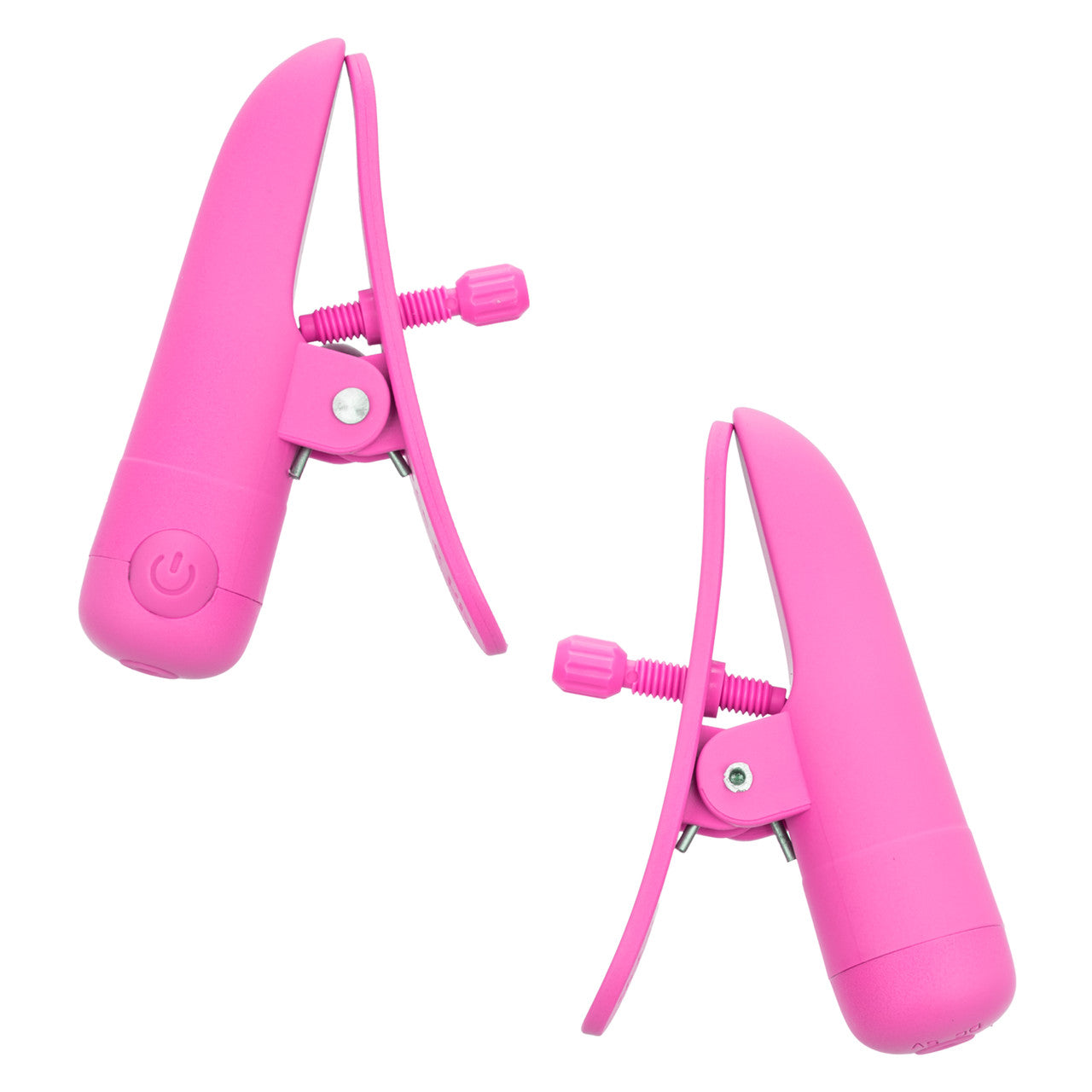 Nipplettes Rechargeable Nipple Clamps in pink or purple, with adjustable tension, 10 vibration functions, and waterproof, USB-rechargeable design.

pink nipple clamps, purple nipple clamps, adjustable nipple clamps, vibrating clamps, waterproof nipple clamps, USB rechargeable clamps, 10-function clamps, wearable nipple toys, sensory play accessories, stylish nipple clamps.