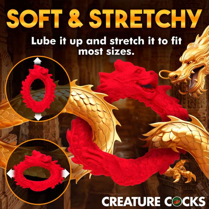 Red dragon silicone C-ring with stretchy, phthalate-free material for enhanced performance.

dragon cock ring, fantasy cock ring, stretchy silicone ring, phthalate-free C-ring, body-safe cock ring, mythical creature cock ring, Chinese dragon cock ring, stamina-enhancing ring, men’s fantasy sex toys, creature cocks accessories.