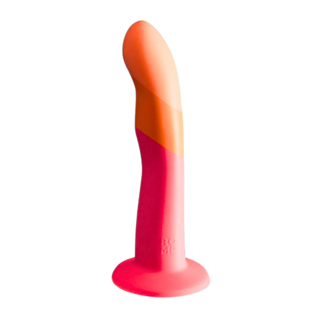 7-inch curved silicone dildo with suction-cup base, harness compatibility, and g/p-spot stimulation.
7-inch curved dildo, silicone dildo, g-spot and p-spot stimulation, suction-cup dildo, strap-on compatible dildo, bullet vibe compatible dildo, ROMP Riot compatible, waterproof silicone dildo, beginner-friendly dildo, advanced pleasure dildo, body-safe dildo.