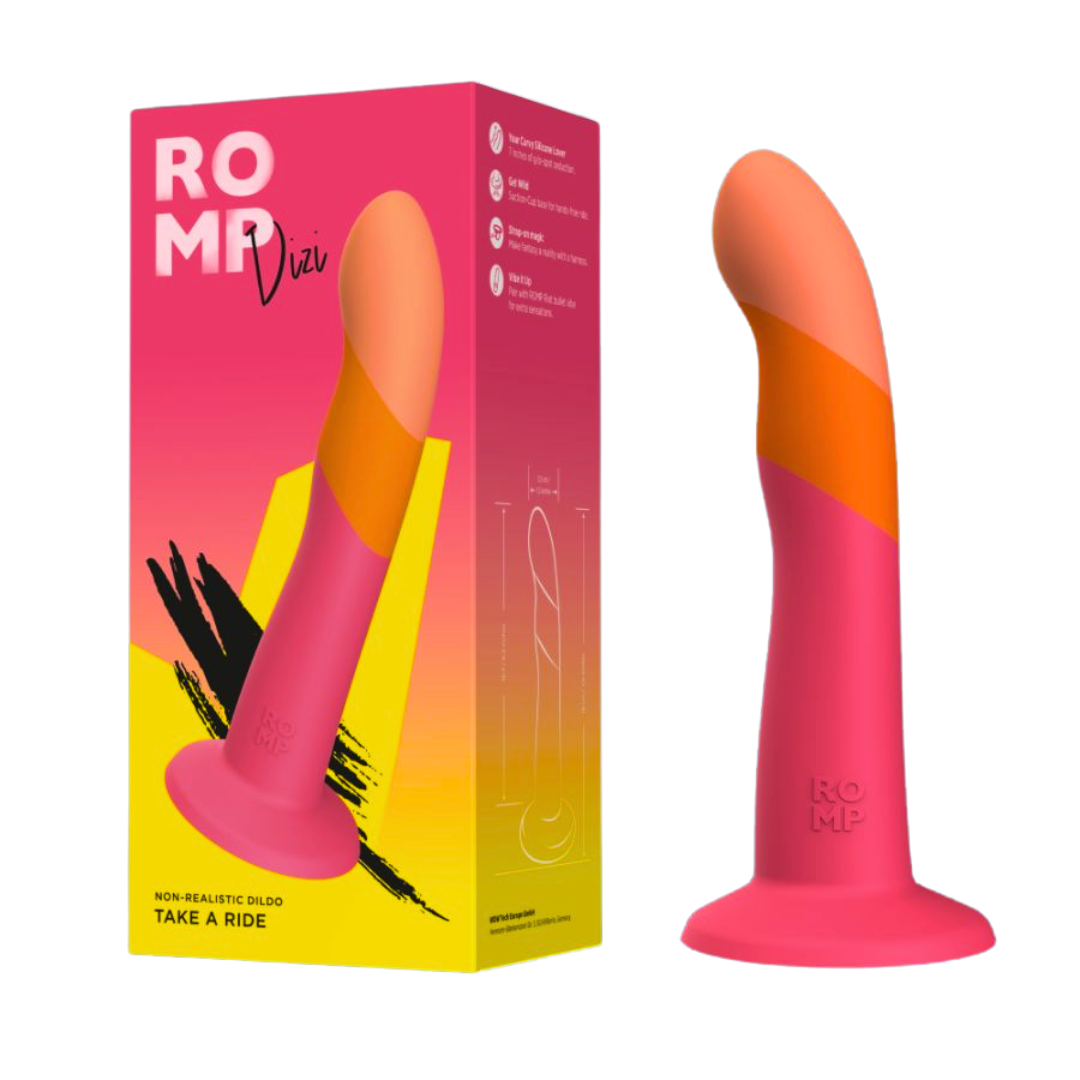 7-inch curved silicone dildo with suction-cup base, harness compatibility, and g/p-spot stimulation.
7-inch curved dildo, silicone dildo, g-spot and p-spot stimulation, suction-cup dildo, strap-on compatible dildo, bullet vibe compatible dildo, ROMP Riot compatible, waterproof silicone dildo, beginner-friendly dildo, advanced pleasure dildo, body-safe dildo.