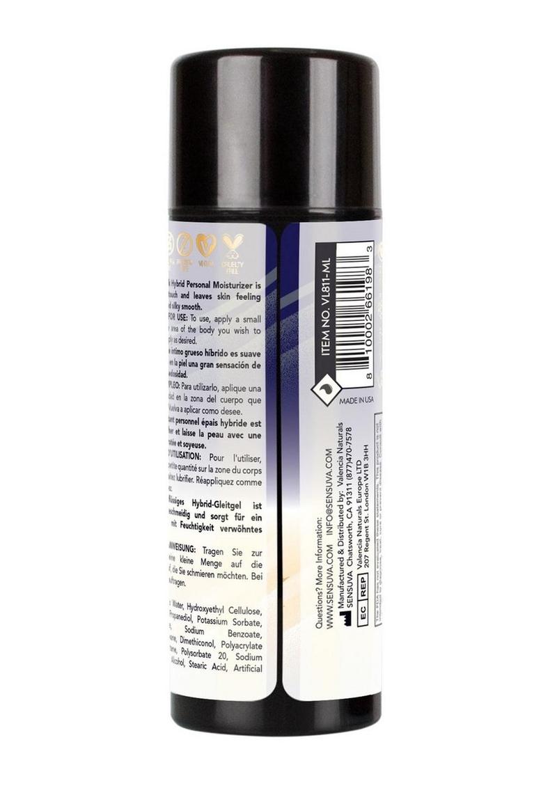 Sensuva Ultra-Thick Anal Hybrid Personal Moisturizer Lubricant High Ph Formula Original Unflavored - 3.4oz
Ultra-thick hybrid anal lubricant; pH-balanced, water and silicone-based, long-lasting, and gentle on skin.

Thick Anal Hybrid, hybrid anal lubricant, pH-balanced anal moisturizer, silicone and water-based lube, thick and creamy anal lube, long-lasting lubricant, sensitive skin anal lube, anal glide moisturizer, silicone toy compatible lubricant, intimate personal moisturizer.