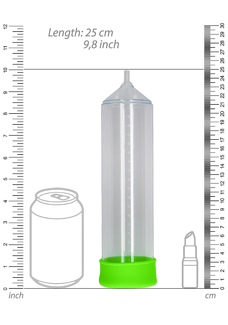 Elite Beginner Pump - Glow in the Dark by Ouch!, featuring a pistol grip, glow-in-the-dark design, and body-safe materials for playful and effective use.

Glow in the Dark penis pump, Ouch Elite Beginner Pump, beginner penis pump, pistol grip pump, glow-in-the-dark pump, body-safe penis pump, phthalate-free pump, waterproof penis pump, enhancement pump, fluorescent green pump, penis pump for beginners.