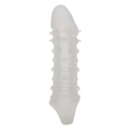 Performance Maxx™ Liquid Silicone Adonis® Clear Liquid Silicone penis enhancer with a 1.75-inch solid head, textured interior, and built-in scrotum strap for secure, waterproof pleasure.

Performance Maxx Adonis, Liquid Silicone enhancer, penis sleeve with scrotum strap, textured hollow shaft, waterproof penis enhancer, phthalate-free silicone sleeve, length and girth enhancer, secure penis sleeve, clear silicone penis enhancer, premium penis extension