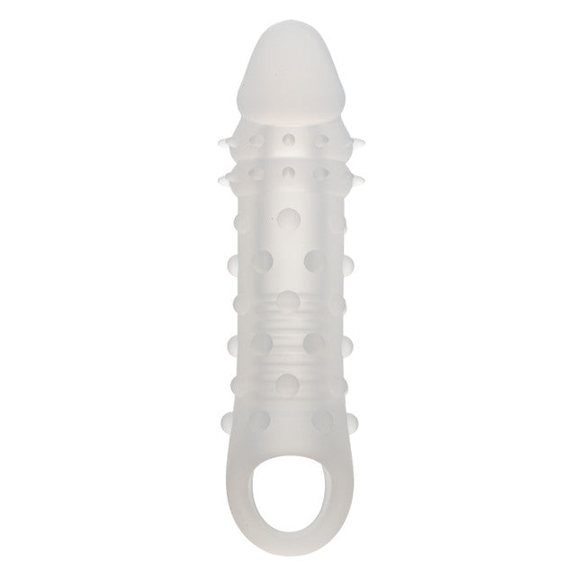 Performance Maxx™ Liquid Silicone Adonis® Clear Liquid Silicone penis enhancer with a 1.75-inch solid head, textured interior, and built-in scrotum strap for secure, waterproof pleasure.

Performance Maxx Adonis, Liquid Silicone enhancer, penis sleeve with scrotum strap, textured hollow shaft, waterproof penis enhancer, phthalate-free silicone sleeve, length and girth enhancer, secure penis sleeve, clear silicone penis enhancer, premium penis extension