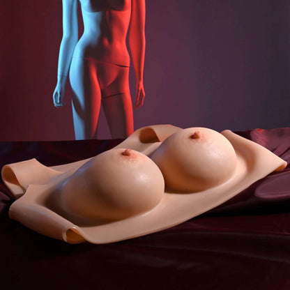 Realistic C-cup wearable breasts in Chocolate Brown or Vanilla White, soft silicone, vest design, natural shape, phthalate-free.

C-cup wearable breasts, realistic silicone breasts, chocolate brown wearable breasts, vanilla white wearable breasts, lifelike breast enhancements, phthalate-free silicone breasts, vest-style wearable breasts, natural shape breasts, soft silicone C-cup vest