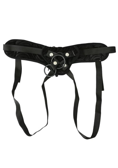 Vibrating Raven Corsette Strap-On Adjustable Harness ♥ Sportsheets