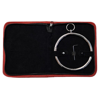 stainless steel polished collar, locking BDSM collar, heavy-duty stainless steel collar, polished BDSM collar, collar with O-ring, leash attachment collar, slim stainless steel collar, allen key collar, 15-16 inch BDSM collar, durable role-play collar, silver BDSM collar, adjustable stainless steel collar, heavy-duty locking collar, collar with leash compatibility, polished stainless steel neck collar, elegant BDSM accessory