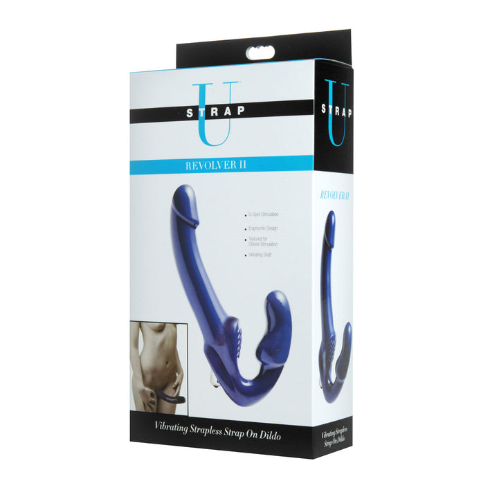 strap-free strap-on, vibrating strap-on, double-ended strap-on, strap-free vibrating dildo, Revolver II strap-on, G-spot vibrating strap-on, strap-on with clitoral pad, waterproof strap-on dildo, couples vibrating strap-on, hands-free strap-on, strapless vibrating strap-on, semi-phallic strap-on, smooth TPR strap-on, harness-free strap-on, vibrating bullet strap-on, blue strap-free strap-on, dual stimulation strap-on, beginner strapless strap-on, vibrating strap-on for couples, strap-on with removable bulle
