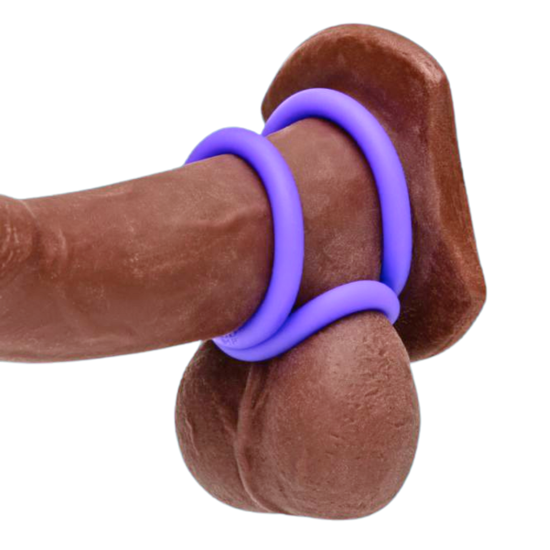 Set of three stretchy, body-safe silicone penis rings for enhanced endurance and erection strength.
silicone penis rings, stretchy cock rings, non-vibrating penis rings, erection booster rings, endurance cock rings, body-safe penis rings, ROMP cock rings, partner-approved penis rings, 3-piece cock ring set, skin-friendly penis rings, discreet shipping cock rings, erection support rings.