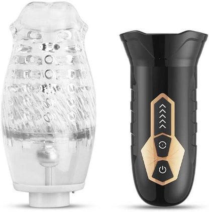 The Male Rose Gawk Gawk 3000 Vibrating Rotating Masturbator with 5 rotation speeds and 10 vibration modes.
Male Rose, vibrating rotating masturbator, oral sex simulator, male masturbation toy, 3D textured sleeve, rechargeable male toy, detachable masturbator cup, discreet packaging male toy, multi-speed masturbator, tornado oral sex simulator.