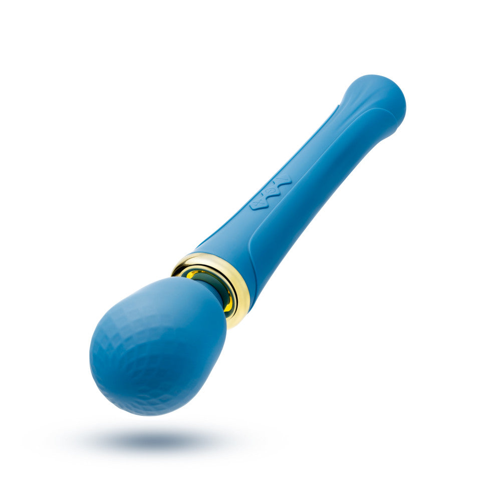 Teal wand massager with flexible silicone head, 20 RumboTech™ vibration modes, and waterproof design for full-body relaxation.

Keywords: wand massager, Dianna wand, RumboTech wand, personal massager, flexible head, waterproof wand, USB rechargeable, 20 vibration modes, body-safe silicone, satin smooth, self-care massager, luxury massager, full-body wand