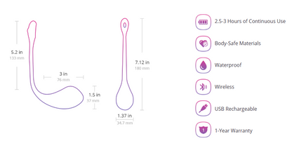 Lovense Lush 2 App Compatible Silicone Bullet - Pink 
Lush 2 bullet vibrator with optimized Bluetooth, powerful vibrations, and discreet design, featuring Lovense app control for solo, public, and long-distance play. 
Lush 2 bullet vibrator, Lovense Lush 2, remote-controlled vibrator, Bluetooth vibrator, wearable vibrator, discreet public vibrator, powerful love egg, waterproof vibrator, long-distance play toy, customizable app-controlled vibrator.