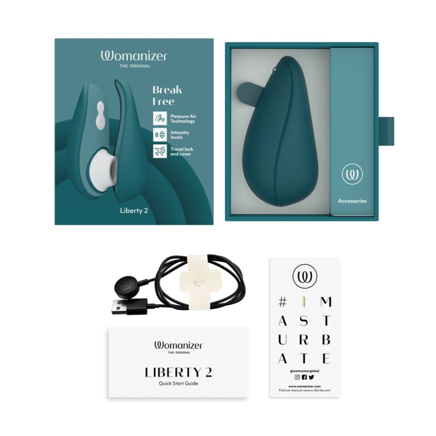 Womanizer Liberty 2 ♥  Silicone + Pleasure Air Technology™ + Travel Friendly