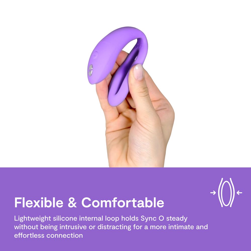 We-Vibe Sync O Rechargeable Silicone Couples Vibrator with Remote Control - Purple
We-Vibe Sync O Couples Vibrator with app and remote control, dual stimulation for G-spot and clitoris, 10 speeds, waterproof, rechargeable, body-safe silicone.
We-Vibe Sync O, couples vibrator, wearable vibrator, app-controlled vibrator, G-spot and clitoral stimulator, dual stimulation vibrator, waterproof sex toy, rechargeable vibrator, remote control vibrator, body-safe silicone vibrator.