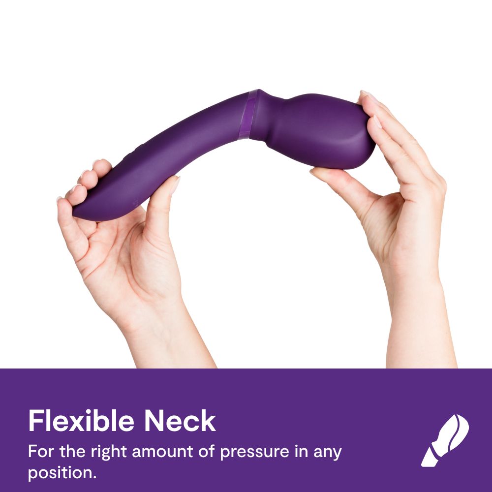 We-Vibe Wand 2 cordless massager with flexible head, Smart Silence, app control, and 10+ intensity levels for powerful and discreet stimulation.

Keywords: cordless massager, vibrating wand, Smart Silence, app-enabled, body massager, 10+ intensity levels, waterproof, rechargeable, body-safe silicone, ergonomic design.