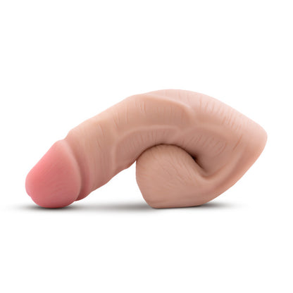 Side view of packer. Penis is facing left.