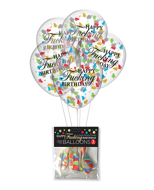 Happy F*ing Birthday Confetti Balloons