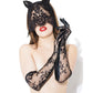 Lace Cat Mask and Glove Set