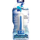 Product shown in packaging. Reuse refresh and recycle. Packaging is shaped like a plastic bottle. Read converts a standard water bottle into an enema.