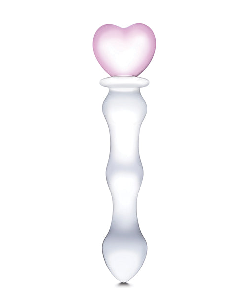 8" Gläs: Sweetheart Glass Dildo