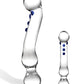 6" Gläs: Curved G-Spot Glass Dildo