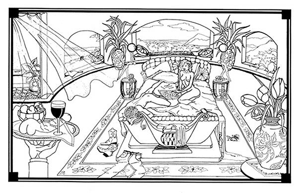 Coloring page example.